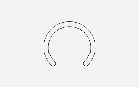 Anelli d'arresto a mezza luna