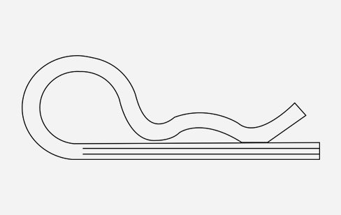 Copiglie di sicurezza a molla o a R