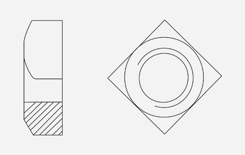 Dadi quadri con smussatura da un lato
