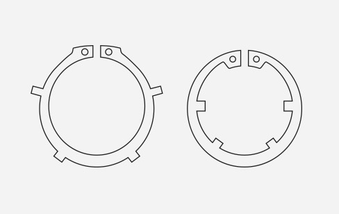 Seeger tipo AK(DIN 983)-JK(DIN 984)