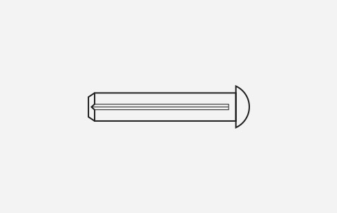 Spine ad intagli testa tonda